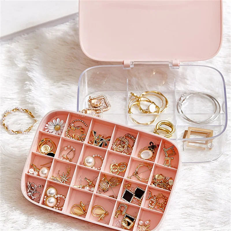 Double Layer Jewelry Storage Box for Women Girls