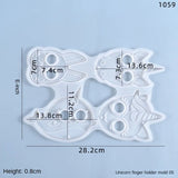 4 Silicone Mold Epoxy Resin for Self Defense Keychain Jewelry Pendant