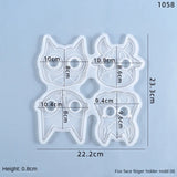4 Silicone Mold Epoxy Resin for Self Defense Keychain Jewelry Pendant