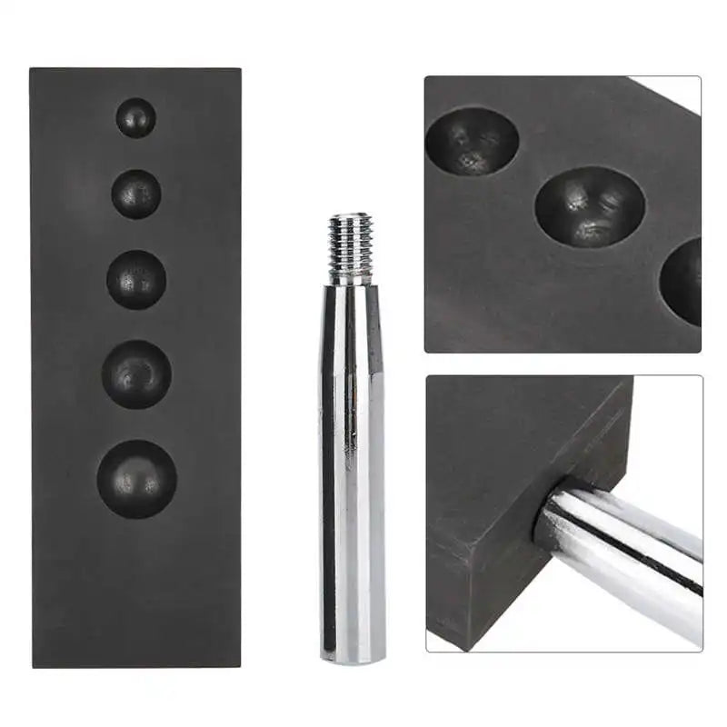 4 in 1 Graphite Sphere Mold for Melting Casting Refining Glass Marble