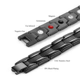 Men's Stainless Steel Magnetic Therapy Bracelet Bio Magnet Health Care Bangle