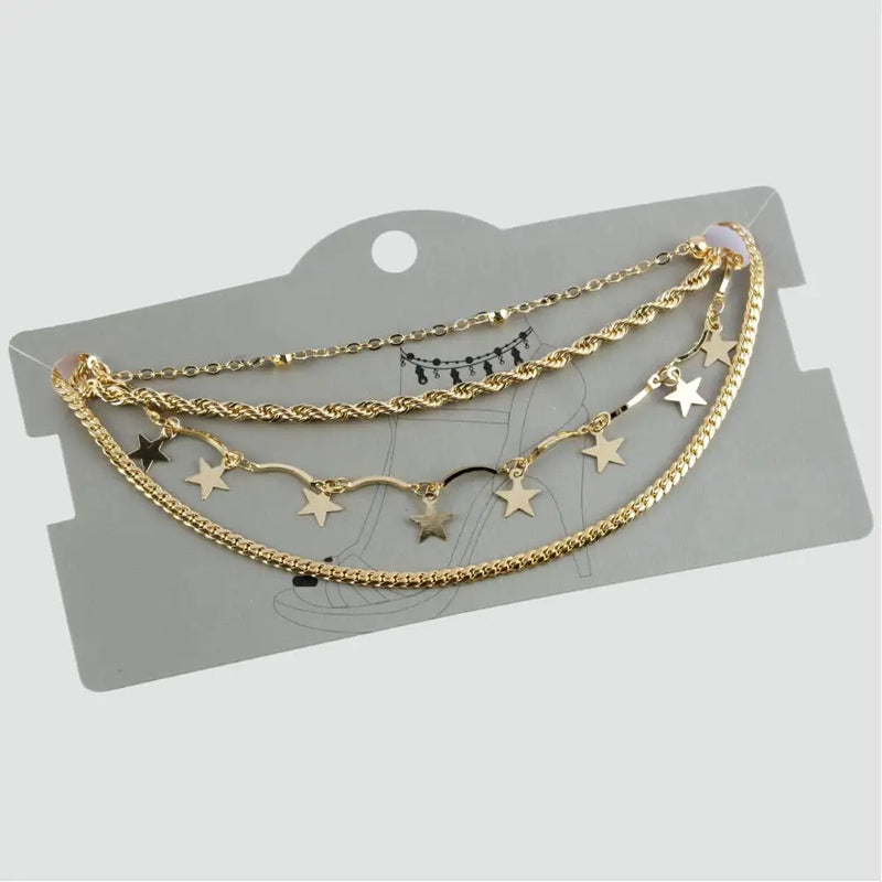 Star Figured Anklets