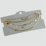 Star Figured Anklets