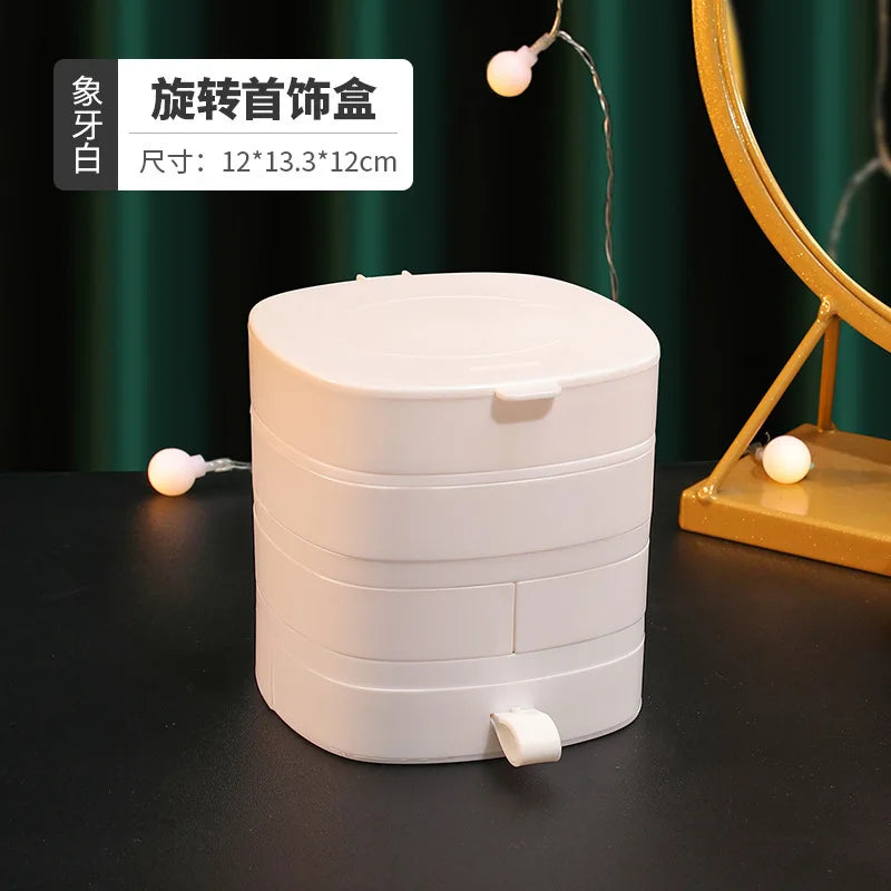 4-layer Jewelry Storage Box Necklace Organizer