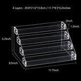 4-Layer Multi-function Nail Polish Display Stand Acrylic Transparent Storage Box