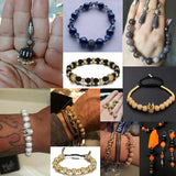 4 pcs Brass CZ Leopard Beads DIY Punk Bracelet Jewelry Making