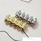 4 pcs Copper Magnet Buckle DIY Closure Port Suction Buckle 6mm