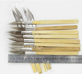 4 pcs Agate Burnisher Jewelry Tool Polishing Natural Stone Edge