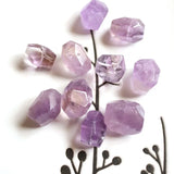 4 pcs Amazonite Lapis Citrine Clear Quartz Amethyst Nuggets