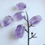 4 pcs Amazonite Lapis Citrine Clear Quartz Pink Amethyst Sun Stone Nuggets