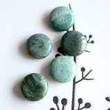 4 pcs Fluorite Pink Quartz Crazy Lace Stone 20mm Button Jewelry Making DIY