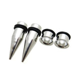 4PC Stainless Steel Ear Taper Gauges Plugs Set 2g-12mm
