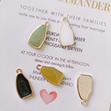 Irregular K Gold Pendant Earrings Accessories