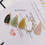 Irregular K Gold Pendant Earrings Accessories