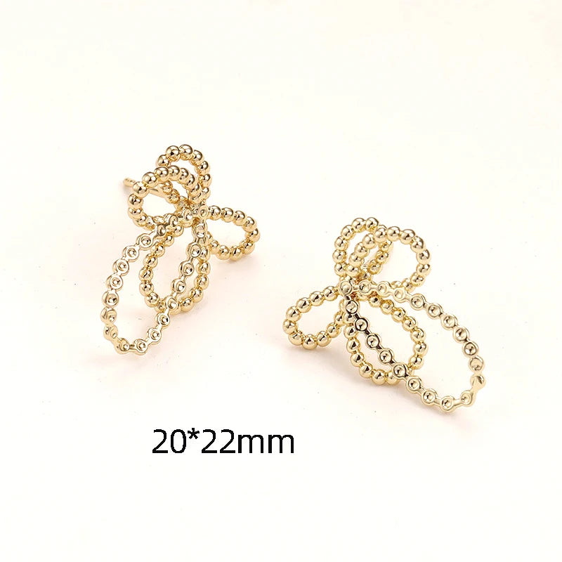 Copper Plated Beads Earrings DIY Making Materials