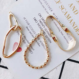 4Pcs DIY Drop Shape Earrings Pendant Jewelry Accessory