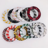 DIY Fabric Lattice Geometric Earrings Accessories