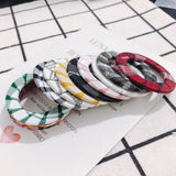 DIY Fabric Lattice Geometric Earrings Accessories