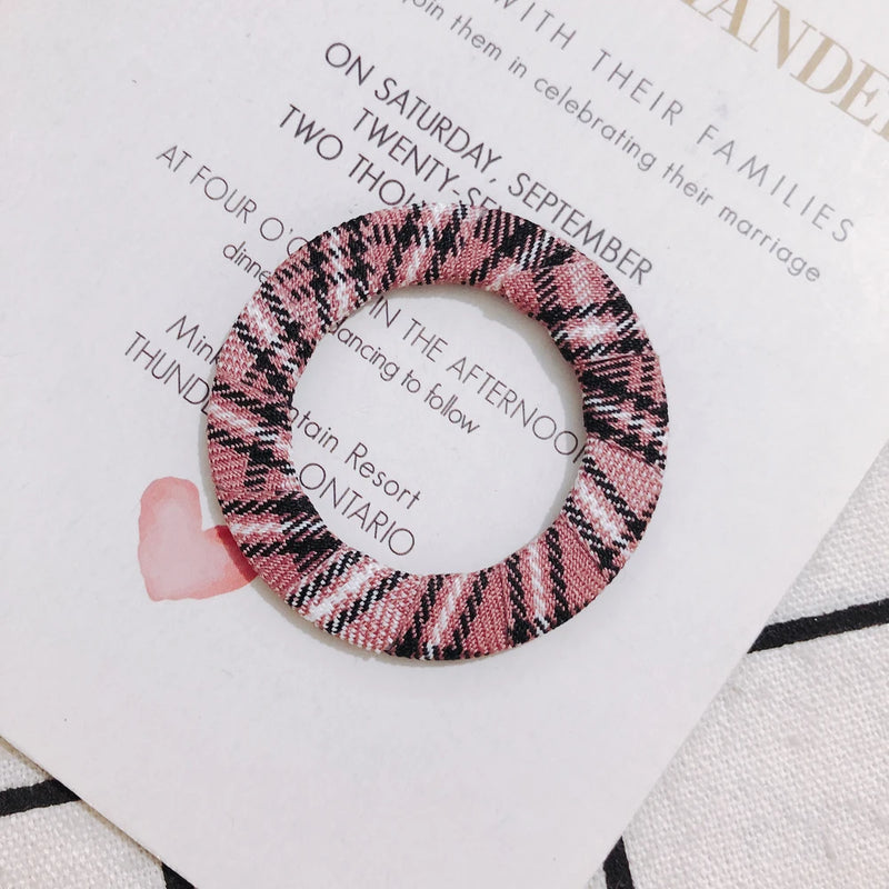 DIY Fabric Lattice Geometric Earrings Accessories