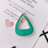 4pcs DIY Triangle Alloy Earrings Supplies Pendant Accessories