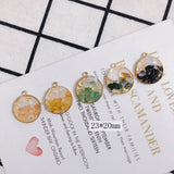 4-Piece Personality Alloy Gravel Pendant Earrings