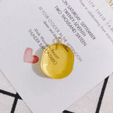 4pc Oval Resin Transparent Earring Pendant Set Green Yellow Cap Accessories