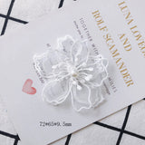 4pc Cloth Flower Jewelry Wax Cord Women Earrings Supplies Tassel Findings