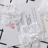 4pc Cloth Flower Jewelry Wax Cord Women Earrings Supplies Tassel Findings