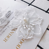 4pc Cloth Flower Jewelry Wax Cord Women Earrings Supplies Tassel Findings