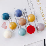 4 Resin Ear Decoration Patch Fittings Tempered Candy Round