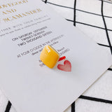 4pc Alloy Square Gold Bead Caps Earrings DIY Jewelry
