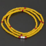 Yellow Jade Chalcedony Multilayer Bracelets Jewelry B2775