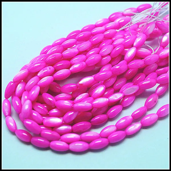 Mother of Pearl Rice Shell Beads 5x10mm - 160pcs