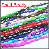 Mother of Pearl Rice Shell Beads 5x10mm - 160pcs