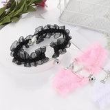 Adjustable Lace Choker with Bell Gothic Collar for Women Girls Cosplay
