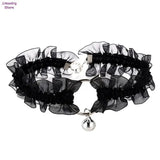 Adjustable Lace Choker with Bell Gothic Collar for Women Girls Cosplay