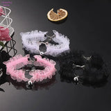 Adjustable Lace Choker with Bell Gothic Collar for Women Girls Cosplay