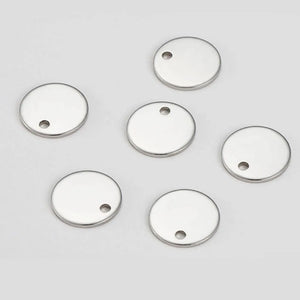 Stainless Steel Dog Tag Charms, DIY Bracelet Jewelry Findings