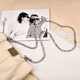 Aluminum Chain Handle Bags Replacement Strap Crossbody Handbag Shoulder Detachab
