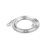 925 Sterling Silver Snake Neck Chain Choker Necklace for Women YNC123