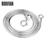 925 Sterling Silver Snake Neck Chain Choker Necklace for Women YNC123