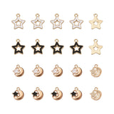 40~48Pcs Mixed Alloy Enamel Pendants for DIY Jewelry Making