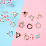 40~48Pcs Mixed Alloy Enamel Pendants for DIY Jewelry Making