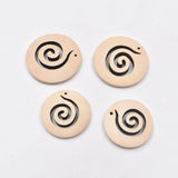 10Pcs Bohemian Style Wood Chips Hanging Earring Ornaments