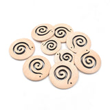 10Pcs Bohemian Style Wood Chips Hanging Earring Ornaments