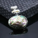 Abalone Seashells Pendant 40*53mm Stripe Freshwater Pearl Crafts Jewelry Making
