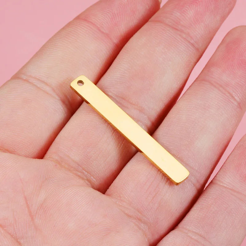 Mirror Polish Stainless Steel Cutting Strip Blank - 20pcs