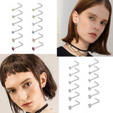 40/60Pcs Crystal Nose Ring Set Nariz Nase Pircing Piercing Non-Pack