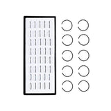 40/60Pcs Crystal Nose Ring Set Stud Lot Bend Piercing Non-Pack