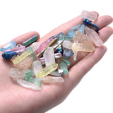 40 Colors Natural Quartz Stick Beads Top Drilled Gradient Raw Loose Point Bead
